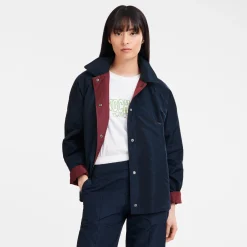 Hot Longchamp Blouson Ouatiné Marine/Bordeaux