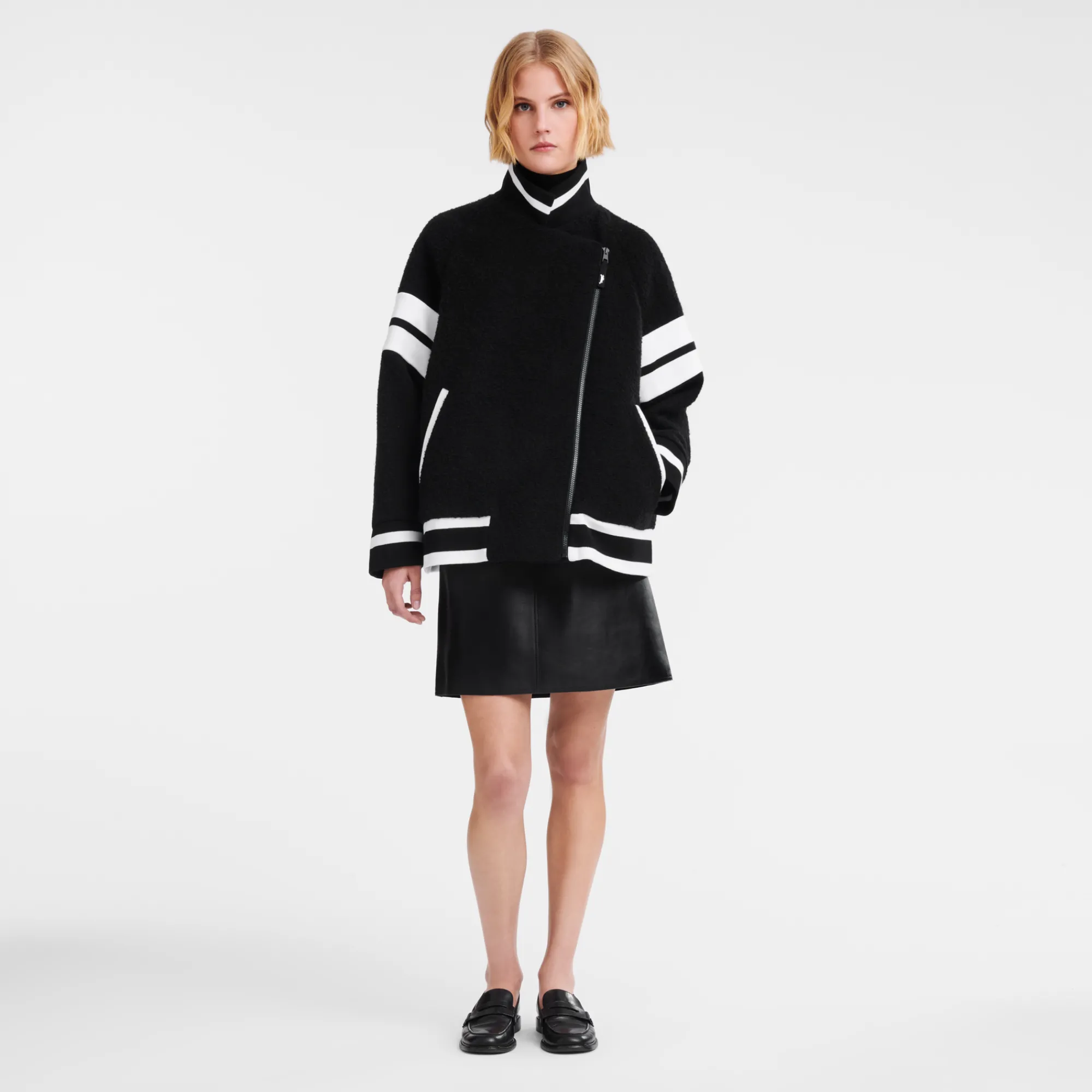 Outlet Longchamp Blouson Oversized Noir