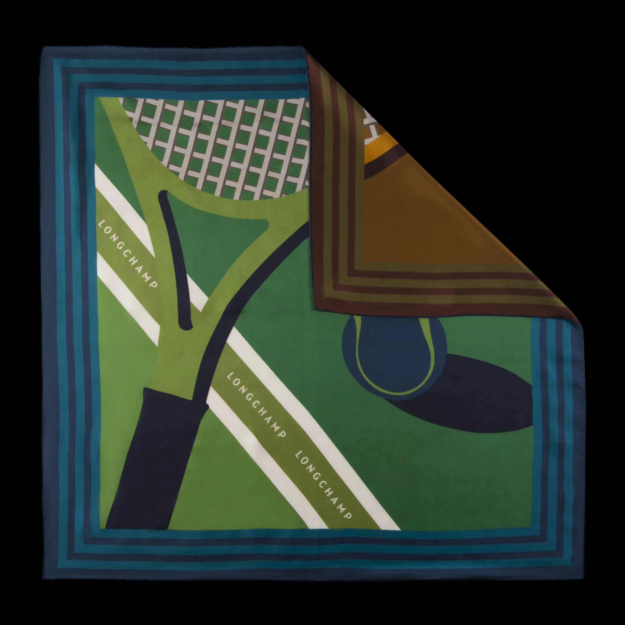 New Longchamp Carré De Soie 70 Set Vert