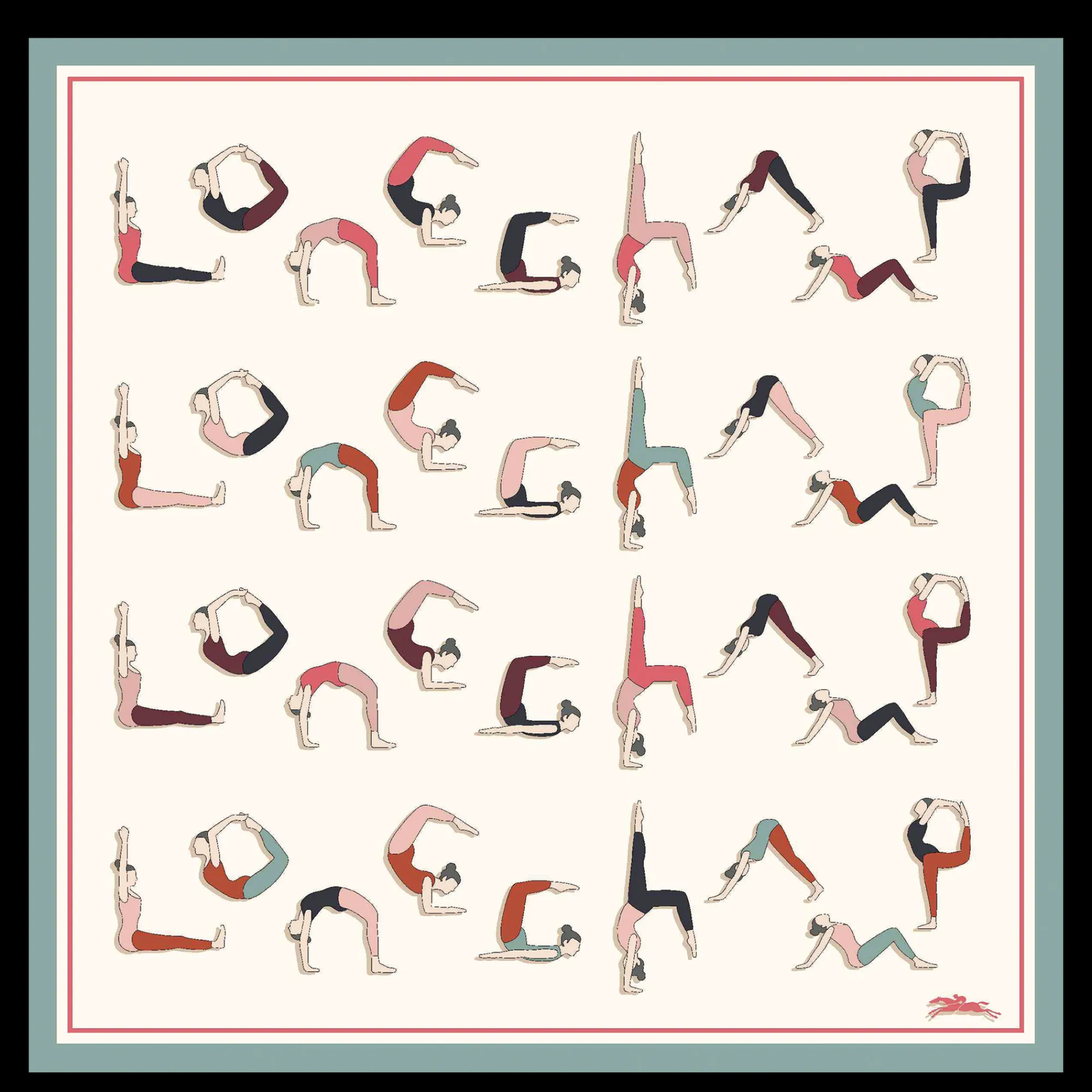 Hot Longchamp Carré De Soie 50 Yoga Ecru
