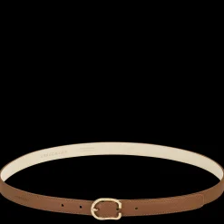 Hot Longchamp Ceinture Femme Le Foulonné Caramel