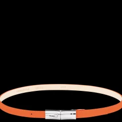 New Longchamp Ceinture Femme Le Roseau Orange