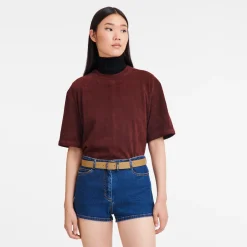 New Longchamp Ceinture Femme Le Roseau Essential Chamois