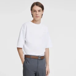 New Longchamp Ceinture Homme Box-Trot Cognac