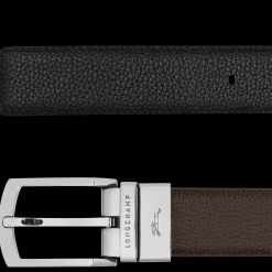 Sale Longchamp Ceinture Homme Le Foulonné Moka/Noir