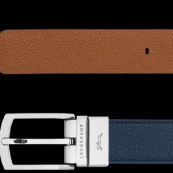Best Longchamp Ceinture Homme Le Foulonné Navy/Caramel