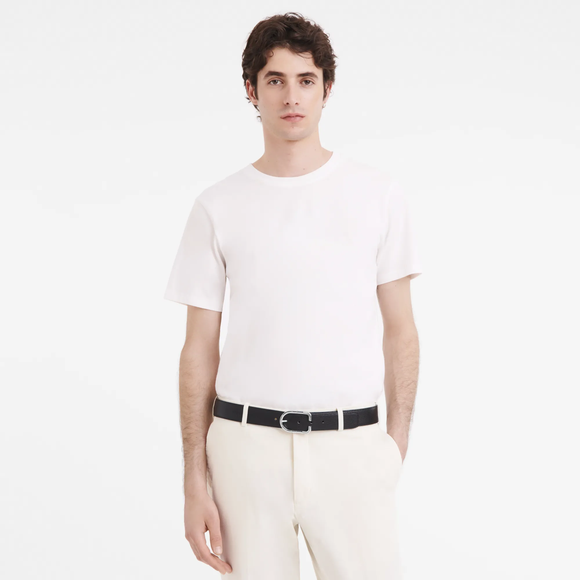 Longchamp Ceinture Homme Le Foulonné Noir