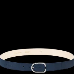 Clearance Longchamp Ceinture Homme Le Foulonné Navy