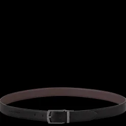 Discount Longchamp Ceinture Homme Sur Seine Noir/Moka