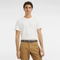 New Longchamp Ceinture Homme Végétal Gris