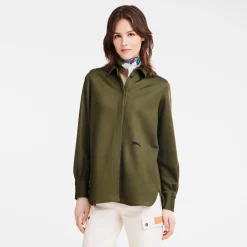Longchamp Chemise Kaki