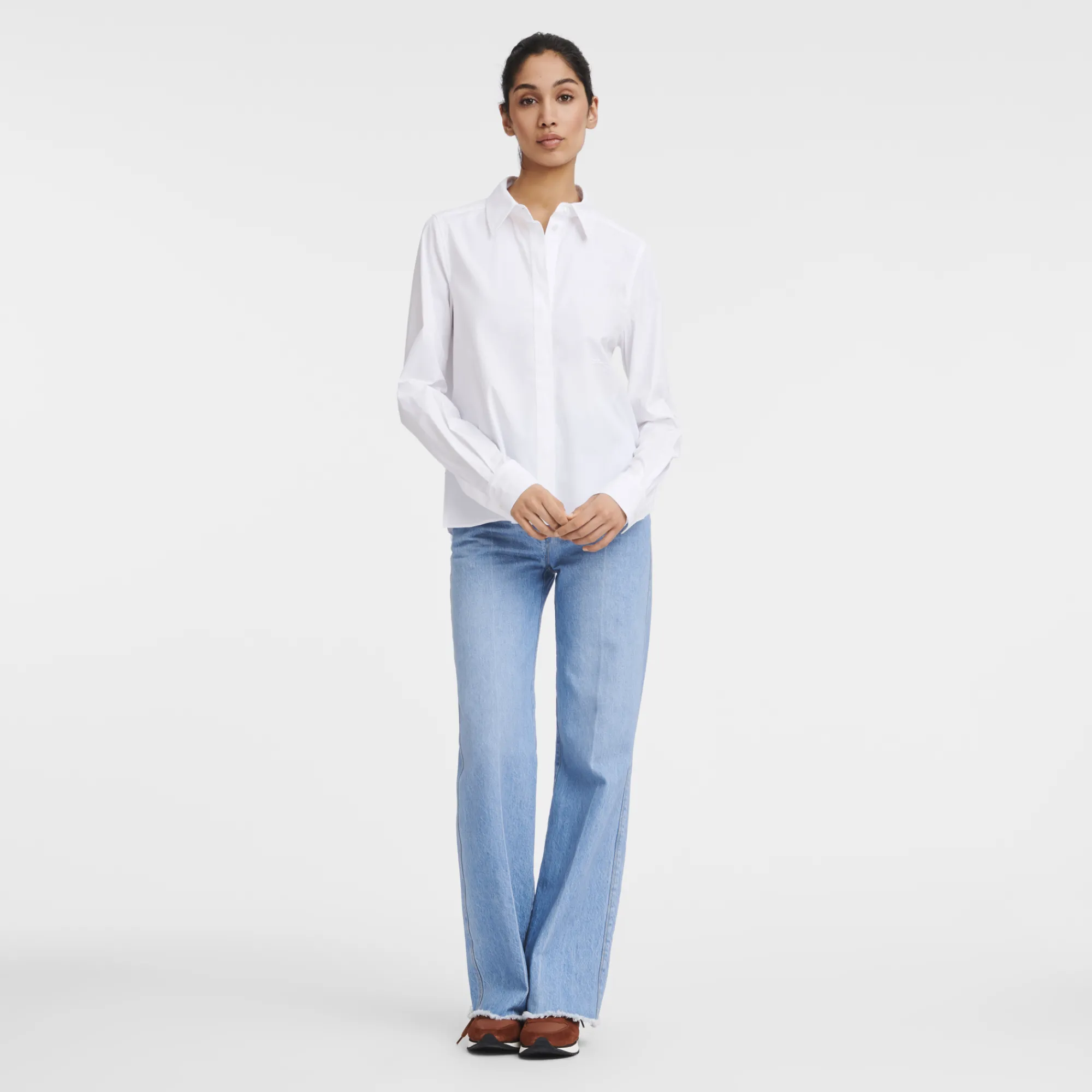 Online Longchamp Chemise Blanc