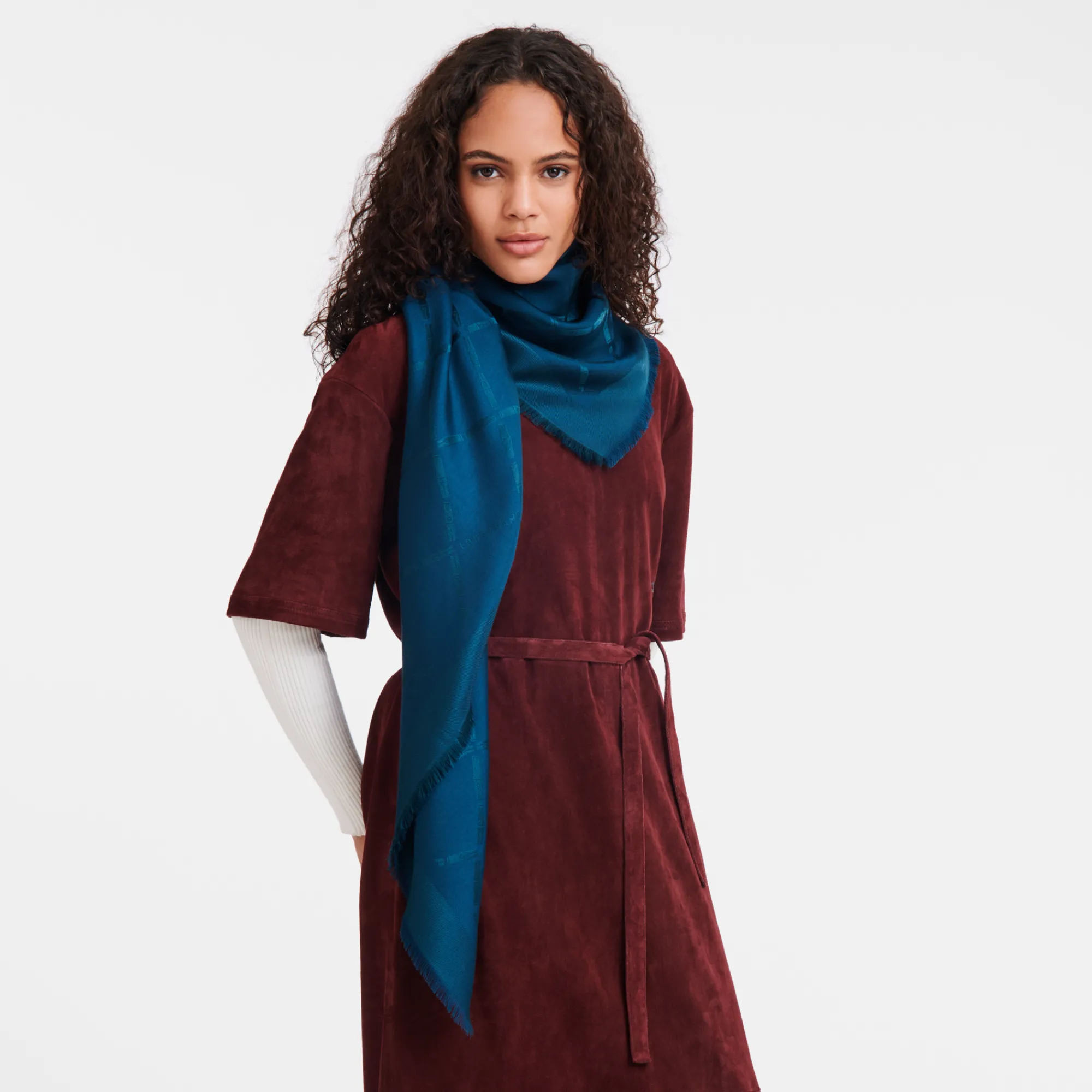 Hot Longchamp Châle Le Roseau Encre