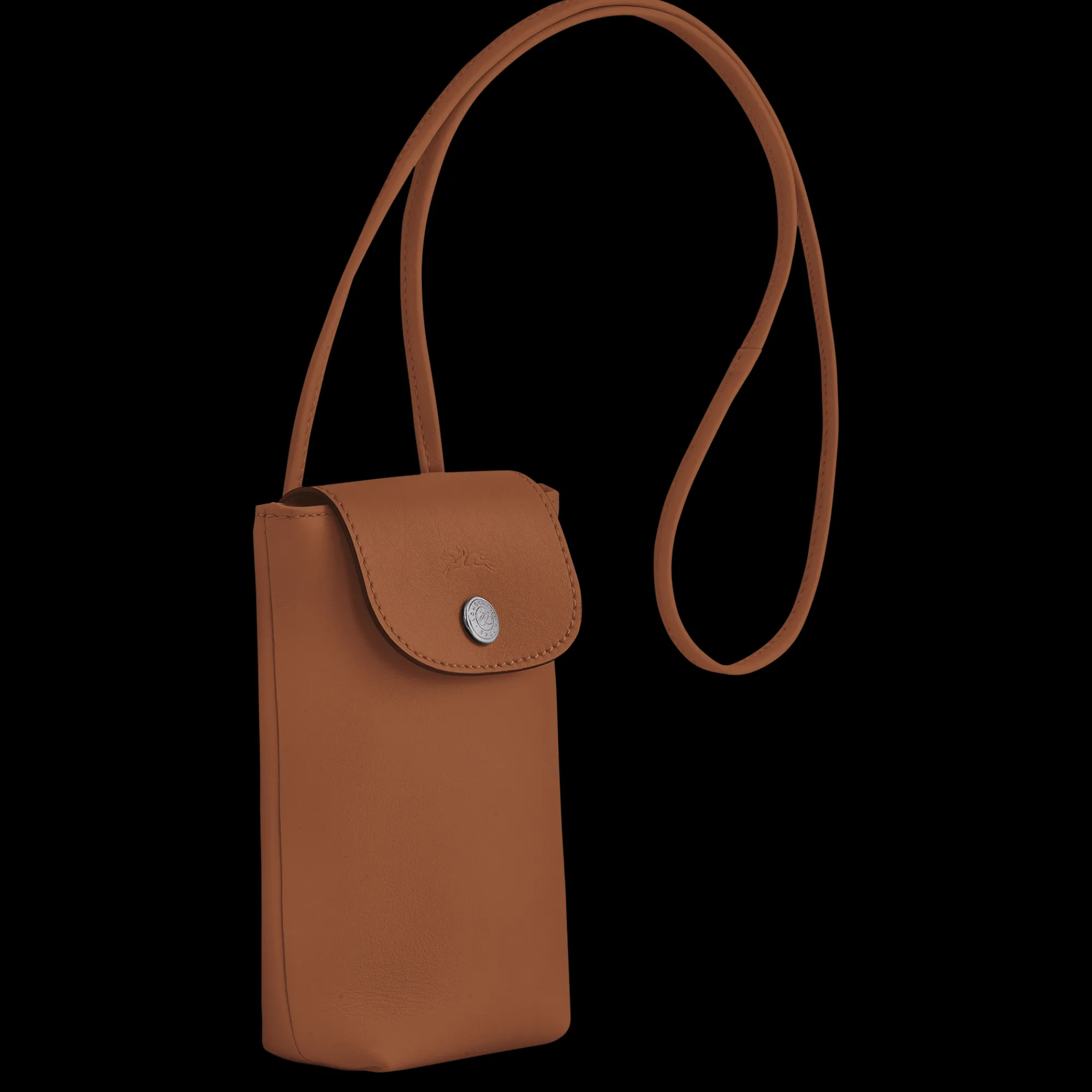 Hot Longchamp Etui Téléphone Avec Cordon Le Pliage Xtra Cognac