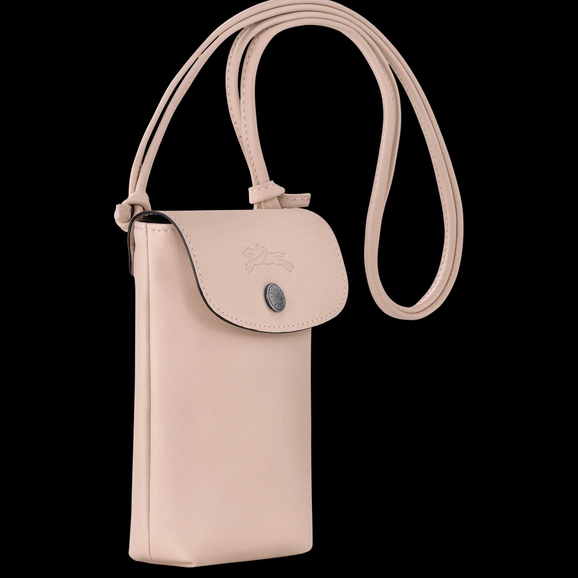 Clearance Longchamp Etui Téléphone Avec Cordon Le Pliage Xtra Nude