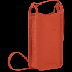 Outlet Longchamp Etui Téléphone Le Foulonné Paprika