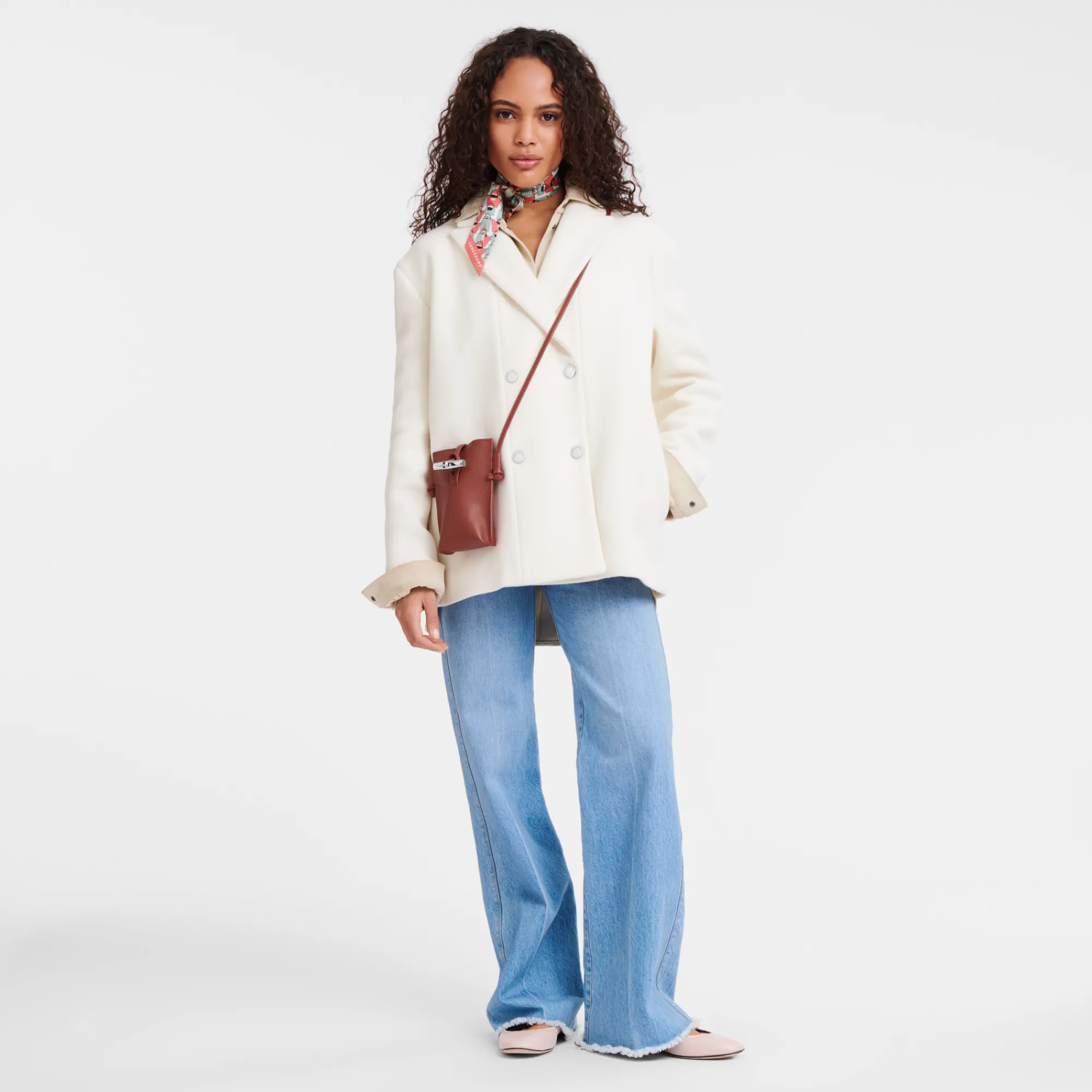 Best Longchamp Etui Téléphone Le Roseau Châtaigne