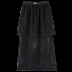 Longchamp Jupe Midi Noir