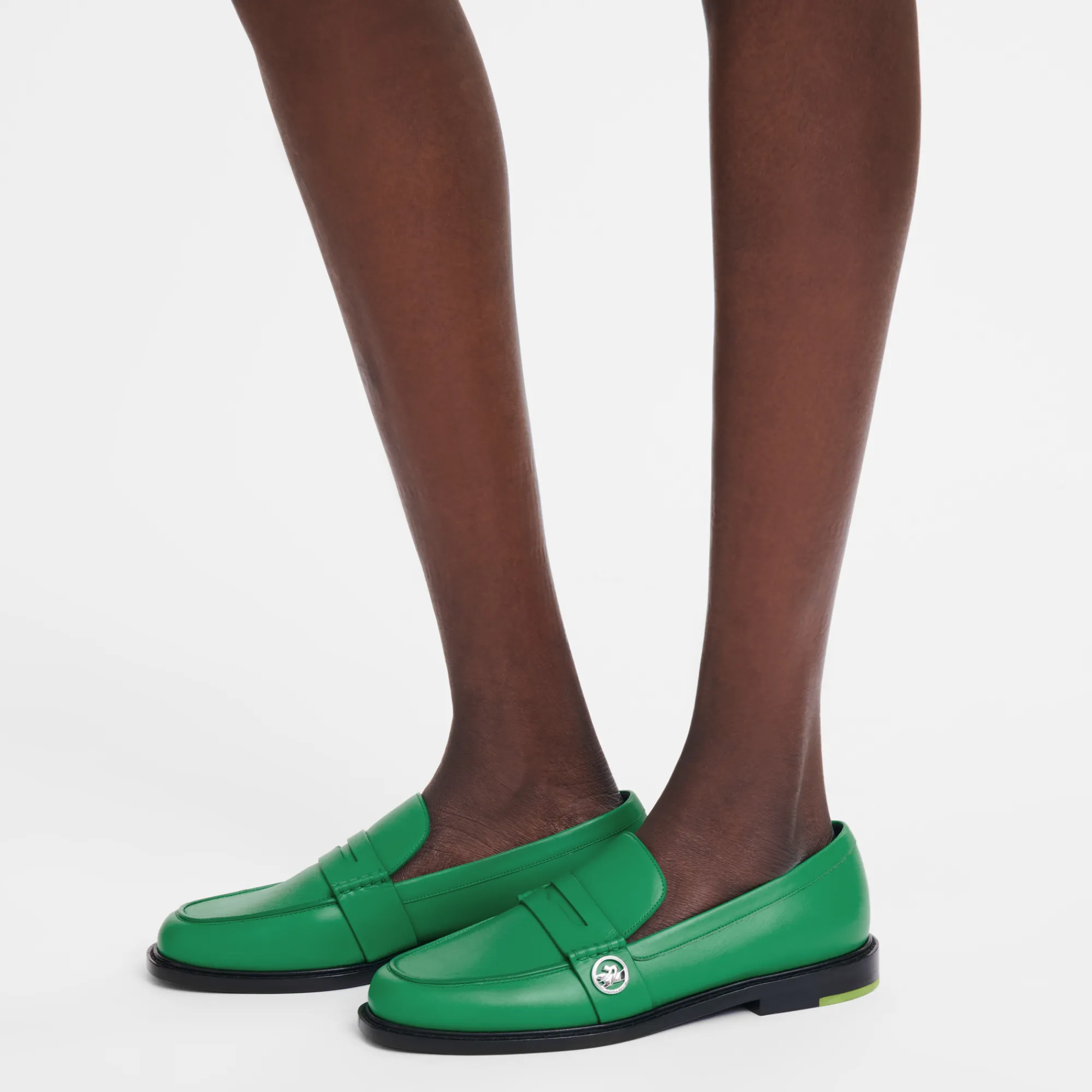 Clearance Longchamp Mocassins Au Sultan Vert