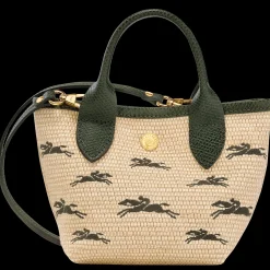 Discount Longchamp Panier XS Le Panier Pliage Kaki