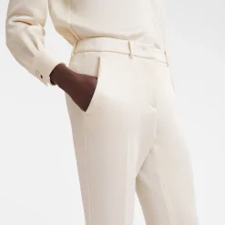 Outlet Longchamp Pantalon De Costume Ecru