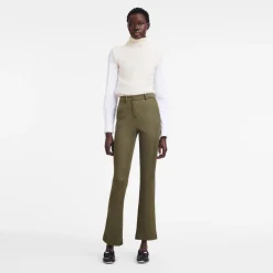New Longchamp Pantalon De Costume Kaki