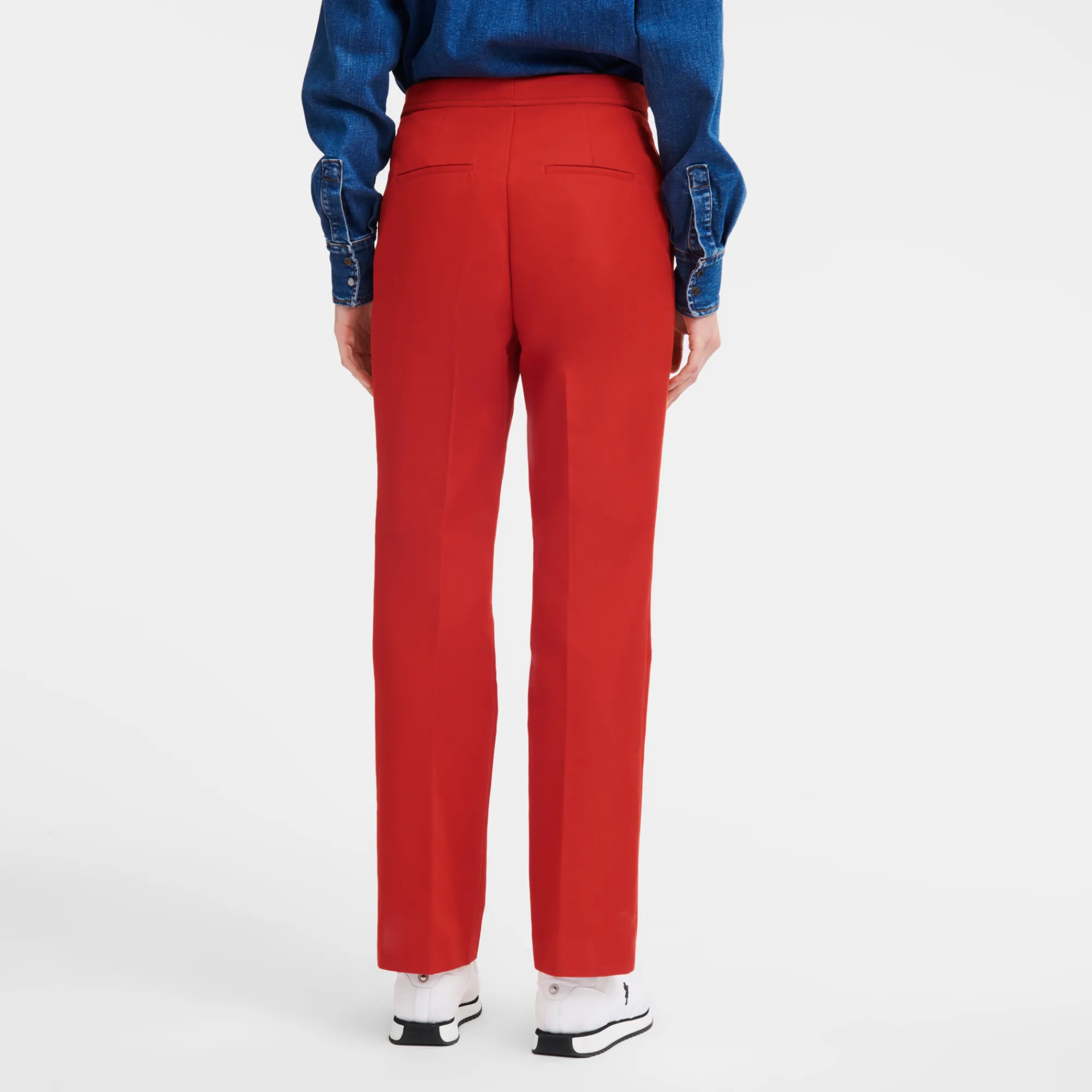 New Longchamp Pantalon Droit Paprika