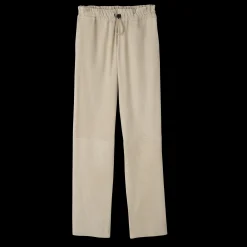 Online Longchamp Pantalon En Cuir Lin