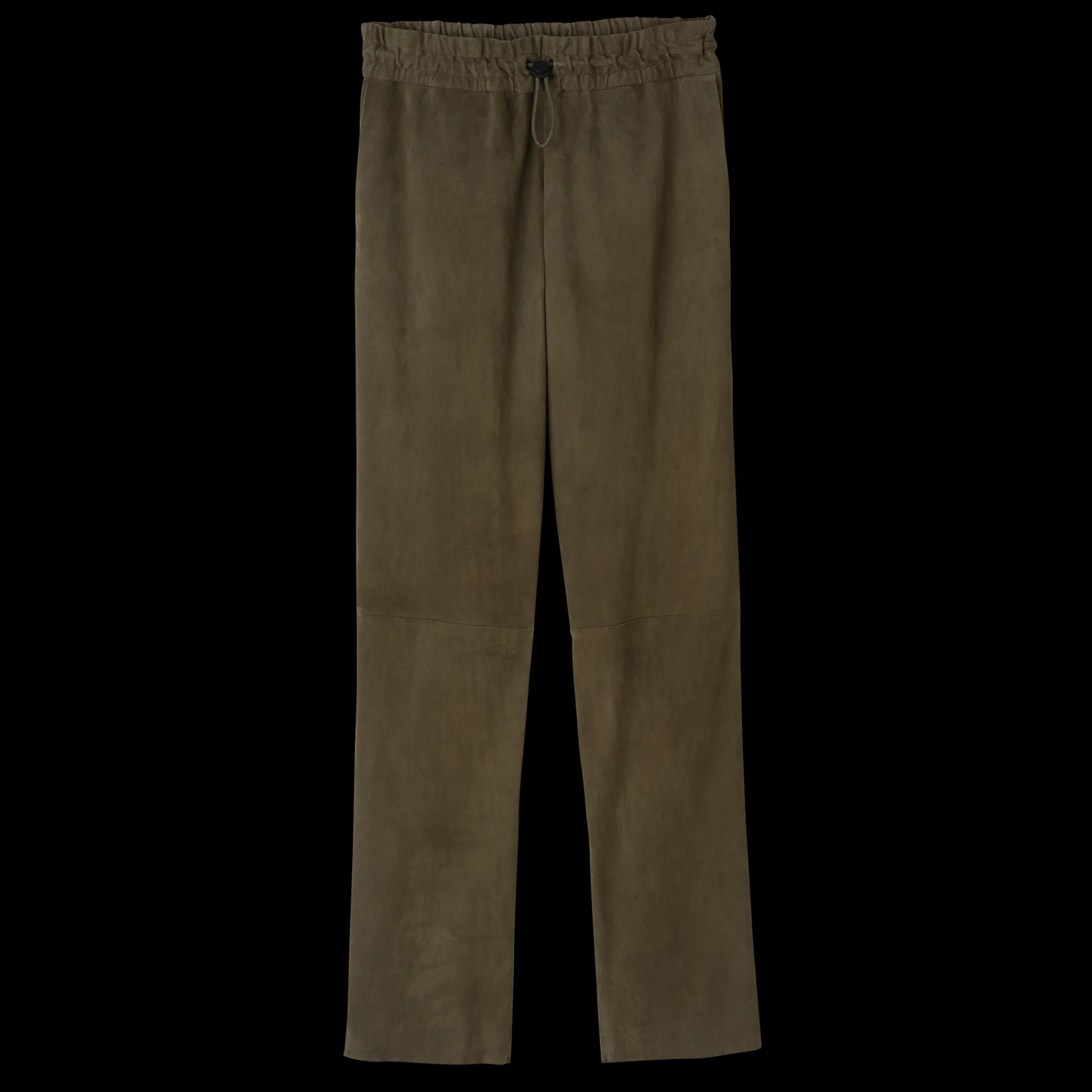 Online Longchamp Pantalon En Cuir Kaki