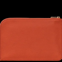 Outlet Longchamp Pochette Le Foulonné Paprika