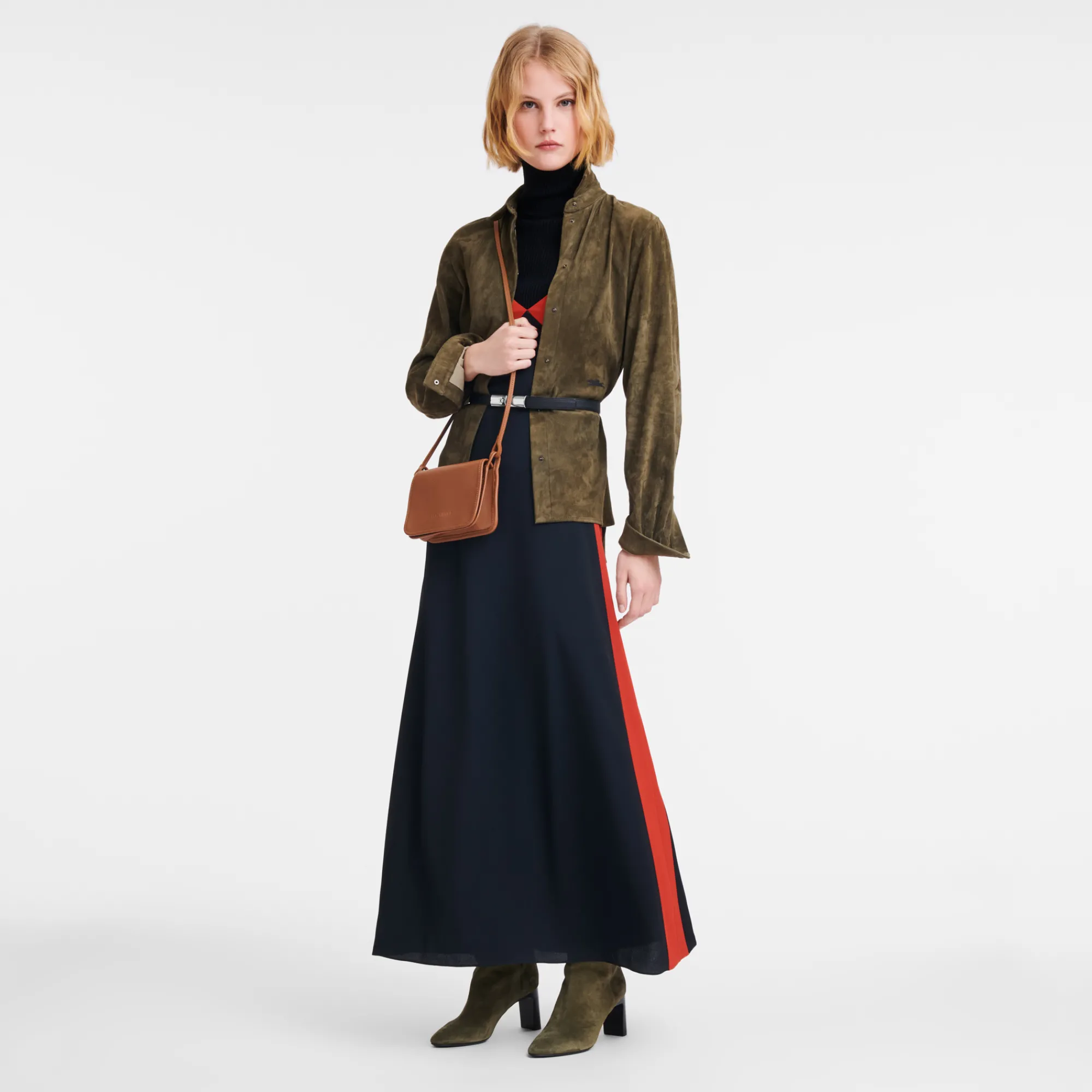 Longchamp Pochette XS Le Foulonné Caramel