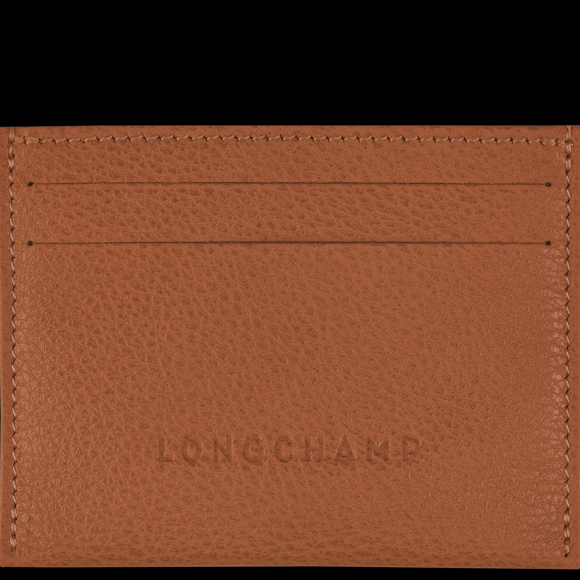 Clearance Longchamp Porte-carte Le Foulonné Caramel