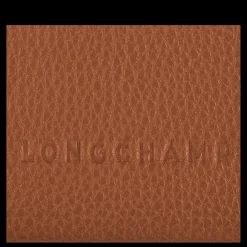 Clearance Longchamp Porte-carte Le Foulonné Caramel