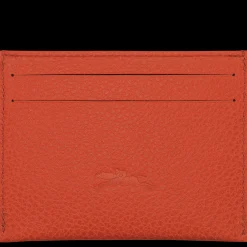 Outlet Longchamp Porte-carte Le Foulonné Paprika