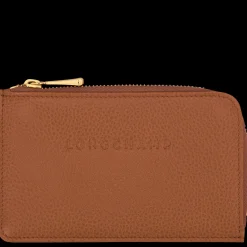 Discount Longchamp Porte-cartes Le Foulonné Caramel
