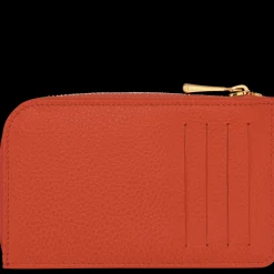 Hot Longchamp Porte-cartes Le Foulonné Paprika