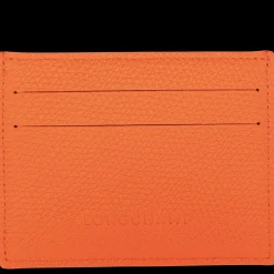 Discount Longchamp Porte-cartes Le Roseau Orange