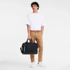 Online Longchamp Porte-documents L Boxford Noir