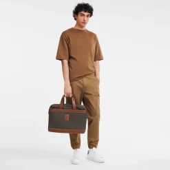 Hot Longchamp Porte-documents L Boxford Brun