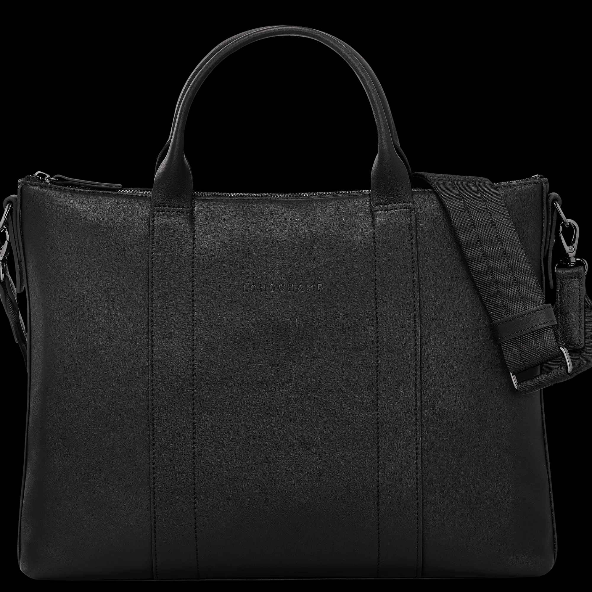 Best Longchamp Porte-documents 3D Noir