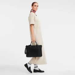 Best Longchamp Porte-documents 3D Noir