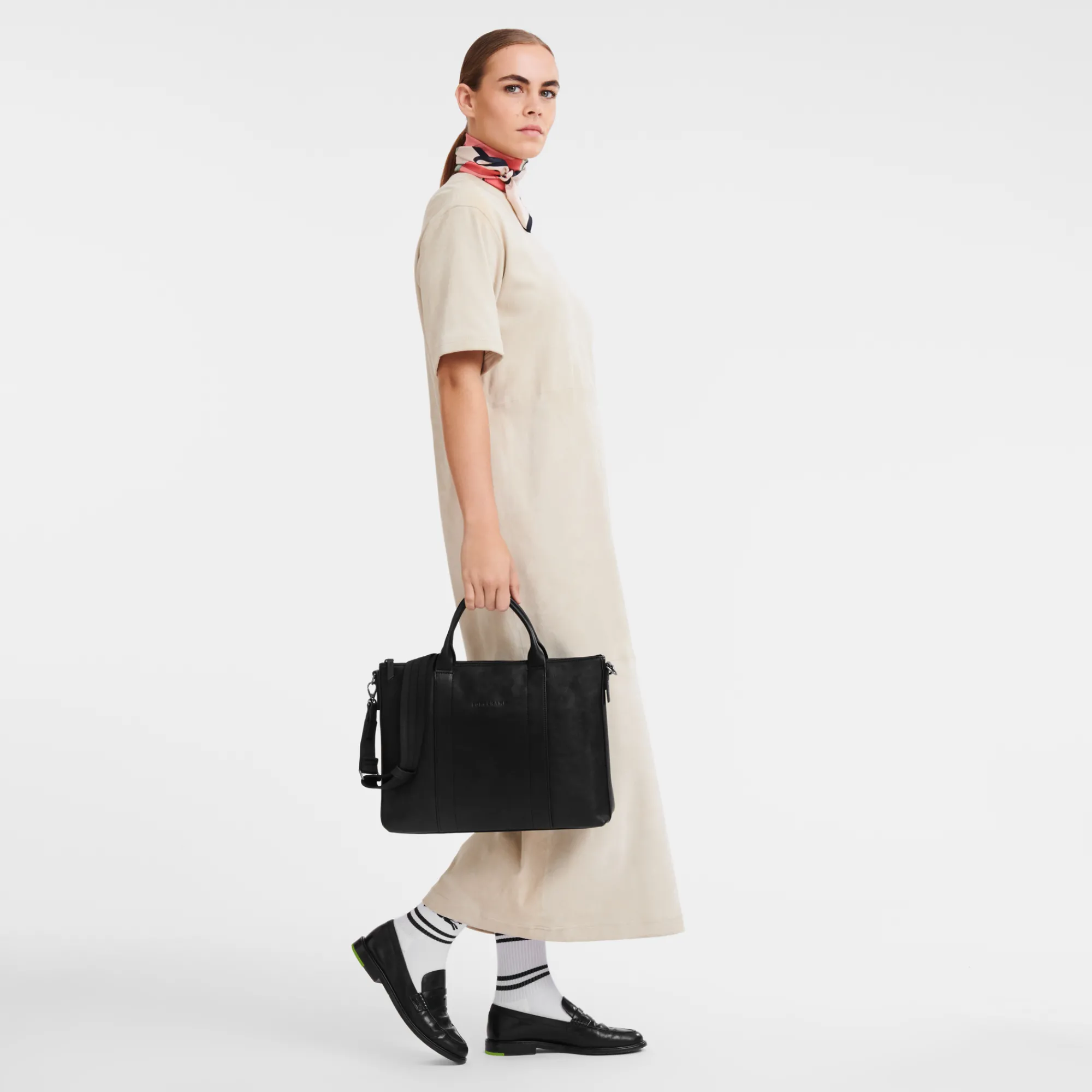 Best Longchamp Porte-documents 3D Noir