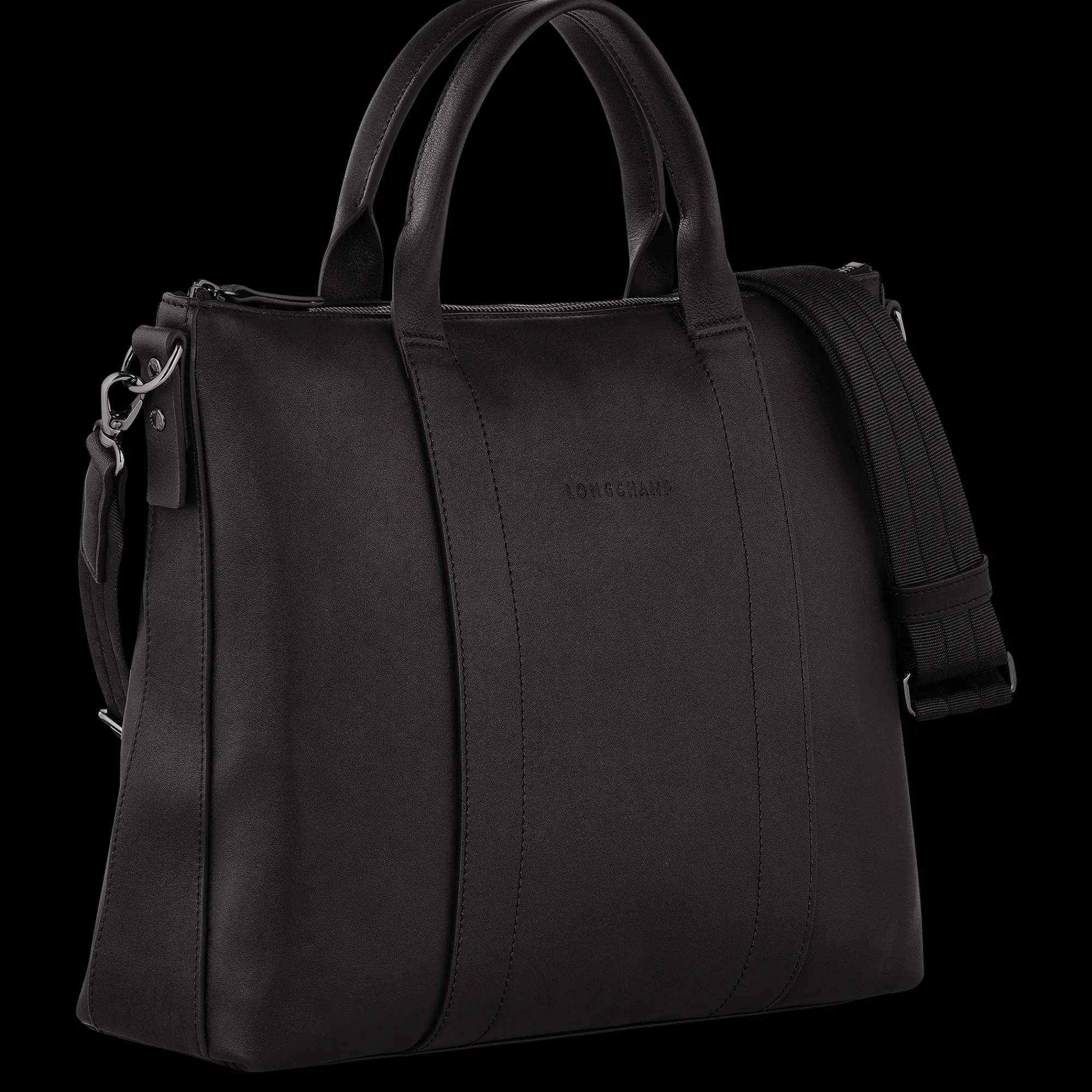 Best Longchamp Porte-documents 3D Noir