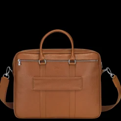 New Longchamp Porte-documents M Le Foulonné Caramel