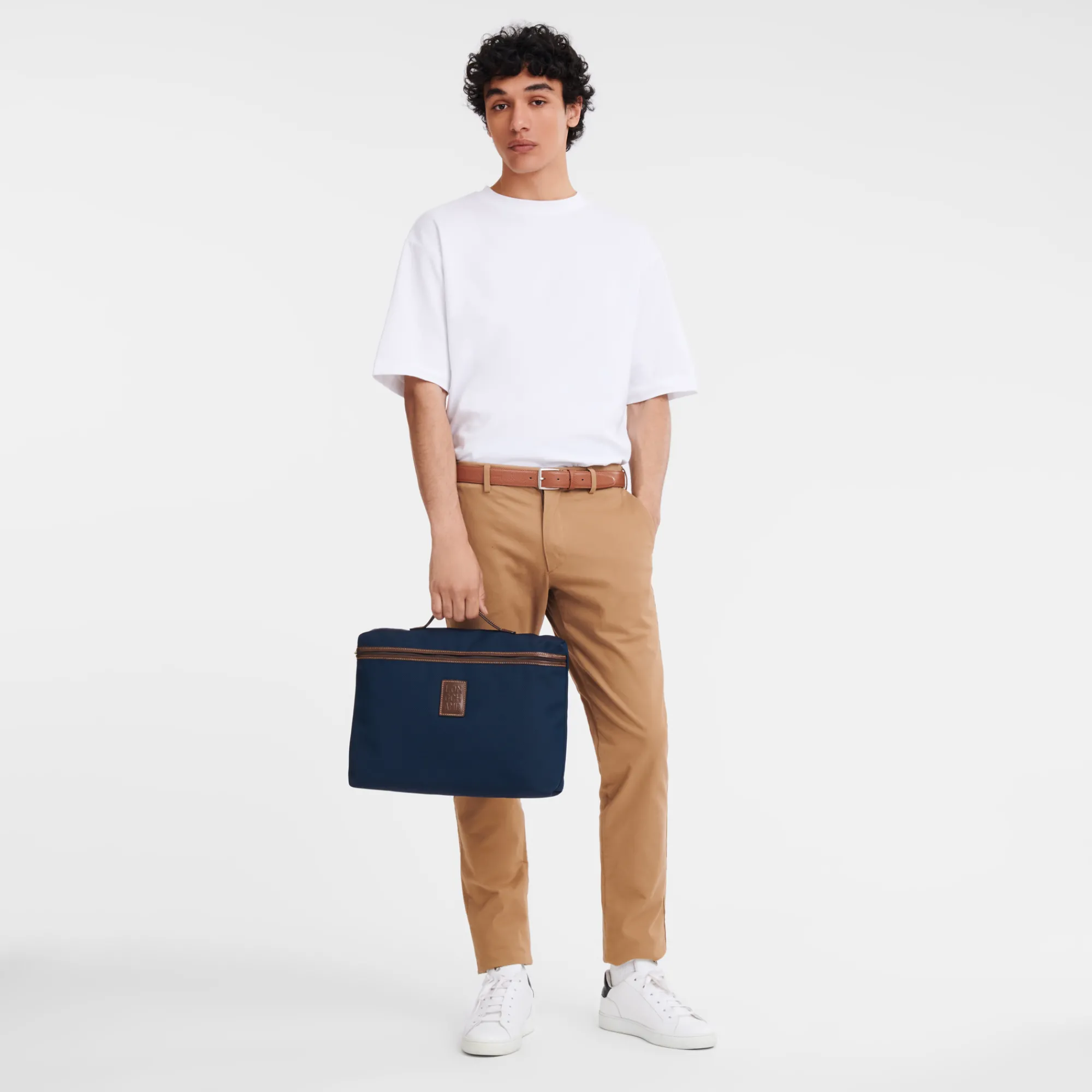 Discount Longchamp Porte-documents S Boxford Bleu