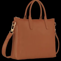 Best Longchamp Porte-documents S Le Foulonné Caramel