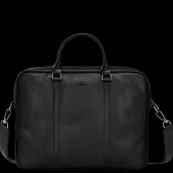 Discount Longchamp Porte-documents XS Le Foulonné Noir