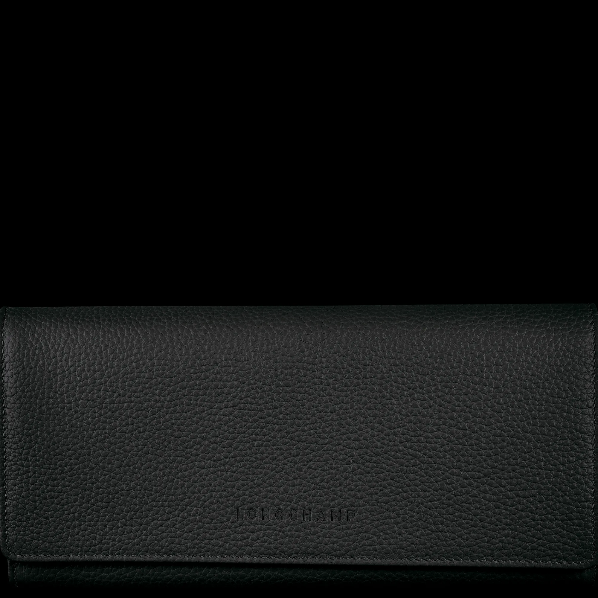 Clearance Longchamp Portefeuille à Rabat Le Foulonné Noir