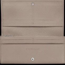 Longchamp Portefeuille à Rabat Le Roseau Argile
