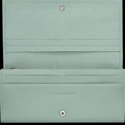 Discount Longchamp Portefeuille à Rabat Le Roseau Céladon
